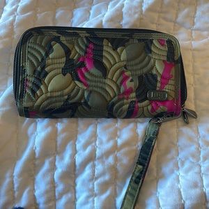 Lug Splits XL wallet Camo Orchid